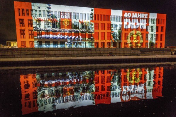 DEU Germany Germany Berlin Light projections and art installations to mark the 30th anniversary of the fall of the Berlin Wall on 9 Nov. 1989