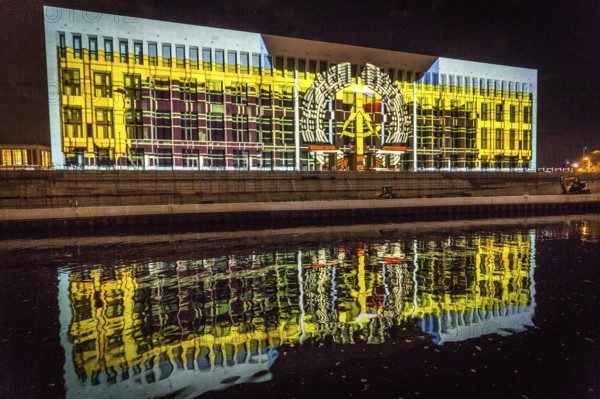 DEU Germany Germany Berlin Light projections and art installations to mark the 30th anniversary of the fall of the Berlin Wall on 9 Nov. 1989