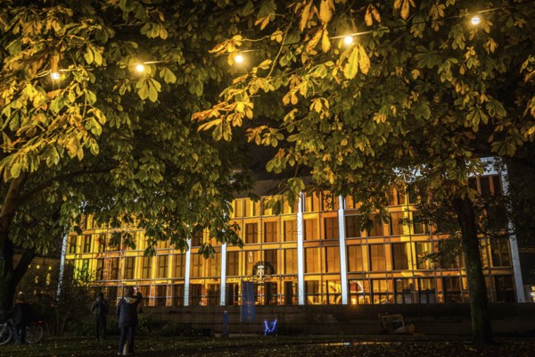 DEU Germany Germany Berlin Light projections and art installations to mark the 30th anniversary of the fall of the Berlin Wall on 9 Nov. 1989