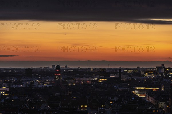 DEU Germany Germany Berlin Sunset over the city