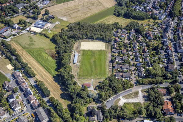 Aerial photo, Sodingen stadium sports facility, Herne, Ruhr area, North Rhine-Westphalia, Germany, DE, Europe, football pitch, football stadium, football club, aerial photo, aerial photography, aerial photography, Rhine-Ruhr metropolitan region, sport, sports facilities, sports field, sports facility, stadium, overview, bird's eye view, bird's eye view, overview