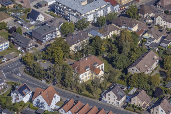 Aerial view, youth café Werries and district centre Uentrop, Werries, Hamm, Ruhr area, North Rhine-Westphalia, Germany, Alter Uentroper Weg, DE, Europe, gastronomy, youth centre, culture, aerial view, aerial photography, aerial photography, overview, event centre, bird's-eye view, bird's-eye view, overview