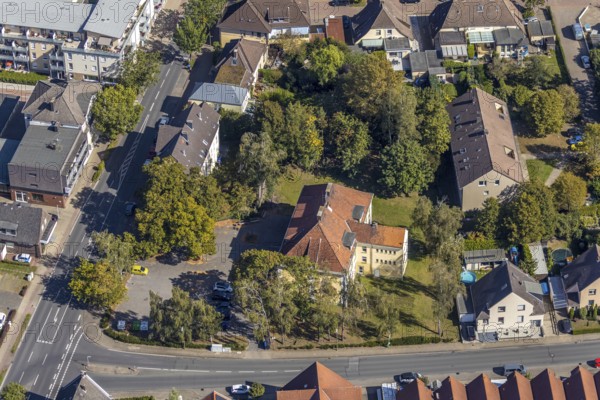 Aerial view, youth café Werries and district centre Uentrop, Werries, Hamm, Ruhr area, North Rhine-Westphalia, Germany, Alter Uentroper Weg, DE, Europe, gastronomy, youth centre, culture, aerial view, aerial photography, aerial photography, overview, event centre, bird's-eye view, bird's-eye view, overview