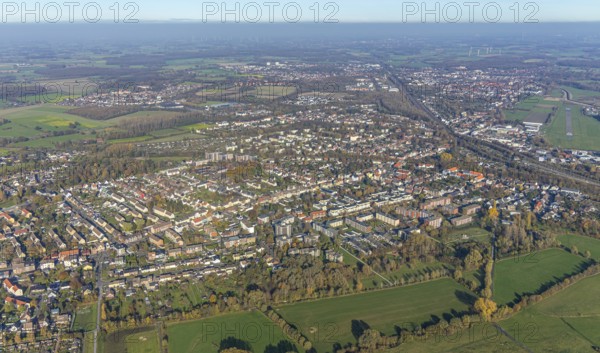 Aerial photo, Hammer Norden, Bockum-Hövel, Nordenstiftsweg, Bockumer Weg, Hamm, Ruhr area, North Rhine-Westphalia, Germany, DE, Europe, birds-eyes view, aerial view, aerial photography, aerial photography, overview, overview, bird's eye view