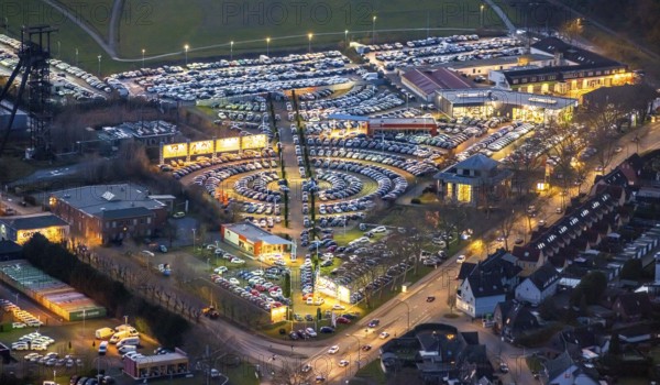 Aerial photo, Automeile Hamm, W. Potthoff Gmbh