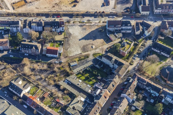 Aerial view, Wilhelmstraße, Hamm, Ruhr area, North Rhine-Westphalia, Germany, DE, Europe, property tax, real estate, Kreisauer Kreis accommodation, aerial view, aerial photography, aerial photography, overview, bird's-eye view, residential complex, living and life, residential area, residential buildings, birds-eyes view, overview