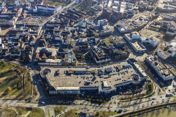 Aerial view, Allee-Center, Hamm, Ruhr area, North Rhine-Westphalia, Germany, DE, shopping markets, shopping centre, Europe, aerial view, aerial photography, aerial photography, local shopping centre, Richard-Matthäi, overview, bird's-eye view, overview