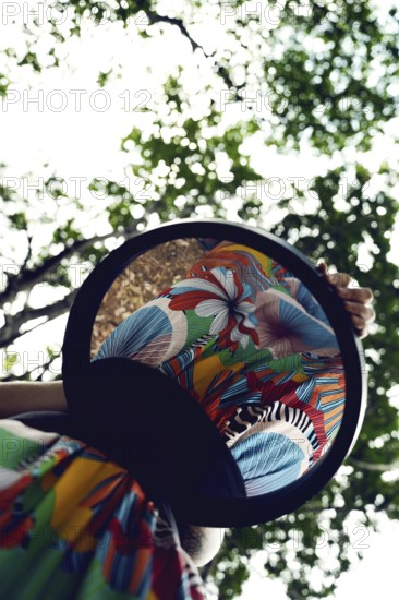 Reflection of a lower body in the forest, Pretoria, South Africa