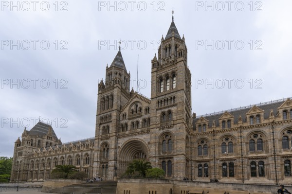 London, United Kingdom - 15 May 2025: Exterior view of the historic Natural History Museum in South Kensington, London