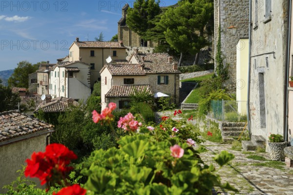 City view, Torre Civica, San Leo, Emilia-Romagna, Italy