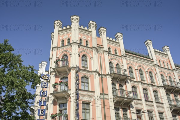 Hotel Monika, Art Nouveau, Elizabetes iela 21, Old Town, Riga, Latvia