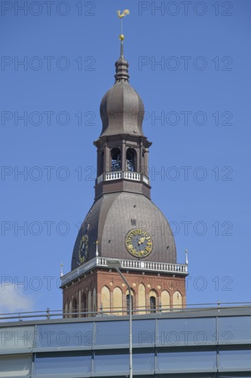 Cathedral, church tower, old town, Riga, Latvia