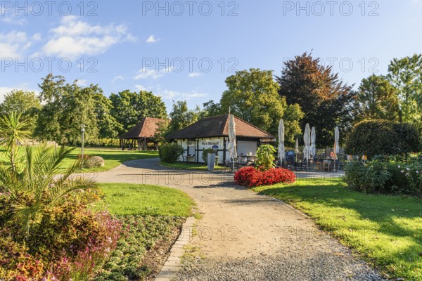 Waterfront Park in Hagnau am Lake Constance, Baden-Württemberg, Germany