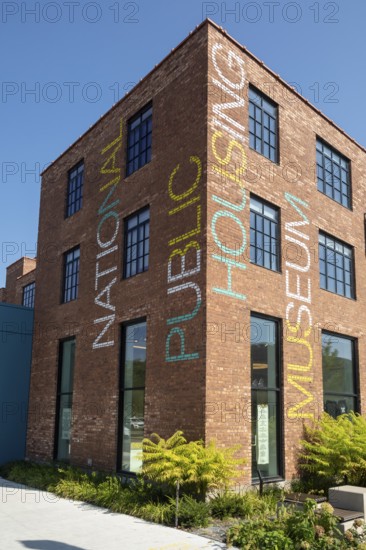 Chicago, Illinois - The National Public Housing Museum. The museum occupies the last standing building of the Jane Addams homes, built in 1938, the first public housing project in Chicago