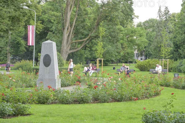 People, leisure, municipal park, Riga, Latvia