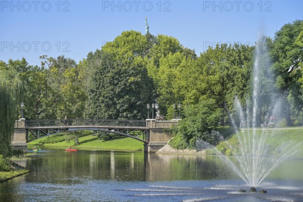 Fountain, City Canal, City Park, Riga, Latvia