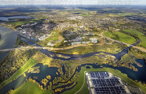 Aerial view, lip mouth area general view construction site, town view Wesel, Wesel, Lower Rhine, North Rhine-Westphalia, Germany, construction area, building land, building plots, construction project, construction project, construction site, DE, Europe, large construction site, property tax, real estate, aerial photography, aerial photography, new building, overview, bird's eye view, residential complex, living and living, residential area, residential area, residential area, residential area, residential area, residential area, residential area, residential district, residential development, residential district, birds-eyes view, overview