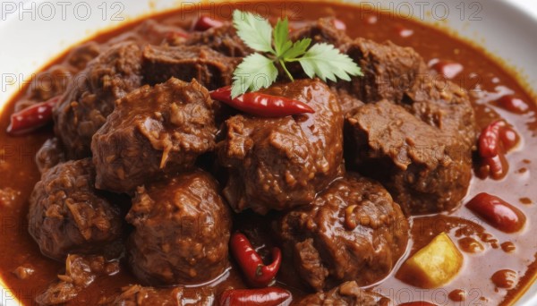 This hearty beef stew is a flavorful and comforting dish, perfect for a cold evening or a special occasion, AI generated