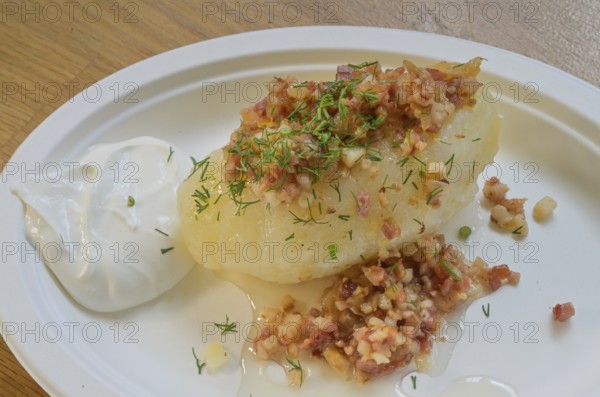 Cepelina filled potato dumpling, national dish, Latvia