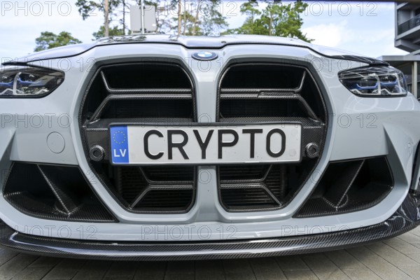 BMW with license plate Crypto, Jurmala, Latvia
