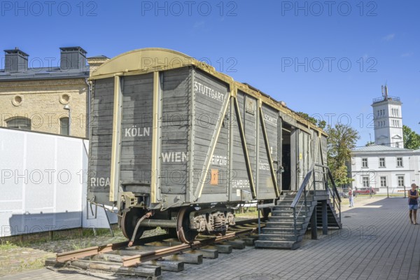 Alter Waggon Deutsche Reichsbahn, Museum of the Riga Ghetto and the Holocaust in Latvia, Lastadijas iela, Latgales, Riga, Latvia
