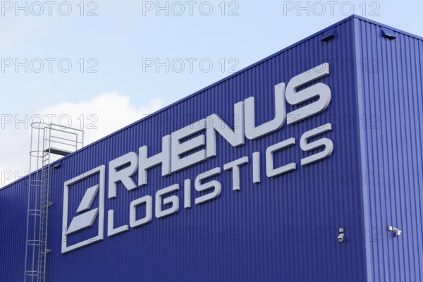 Rhenus Logistics, warehouse logo, logistics service provider, logo port, Port of Duisburg, Duisburg-Rheinhausen, North Rhine-Westphalia, Germany