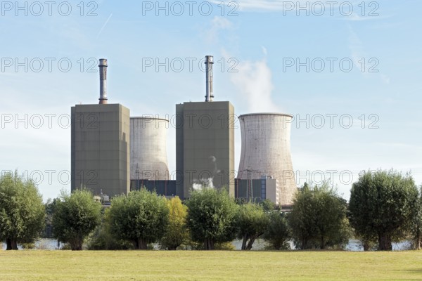 Huckiingen power plant, gas power plant of Hüttenwerke Krupp Mannesmann, HKM, Duisburg, Ruhr area, North Rhine-Westphalia, Germany