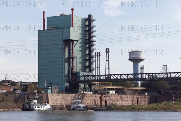 Hüttenwerke Krupp Mannesmann, HKM, Werkshafen am Rhein, Duisburg, Ruhr Area, North Rhine-Westphalia, Germany