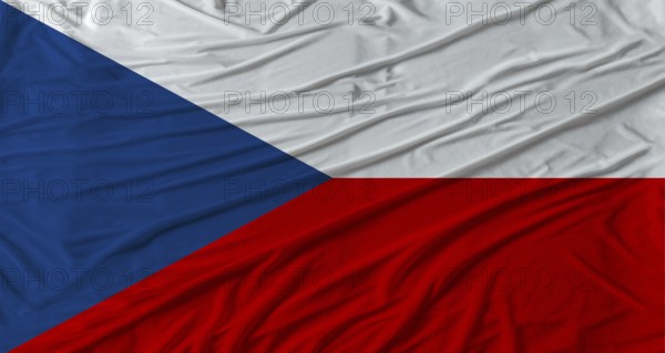 Afghanistan flag with fabric texture. Realistic flag of Afghanistan waving