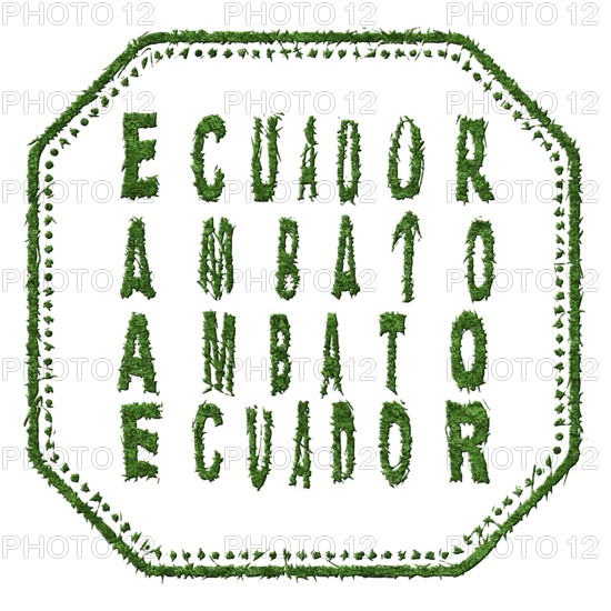 Ecuador Ambato Sustainable Tourism Concept