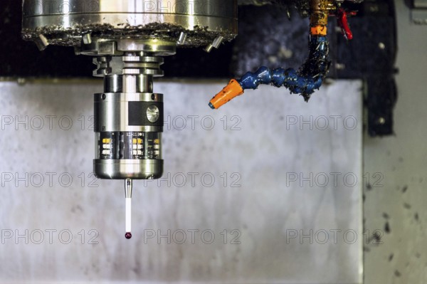 Automation and industry 4.0 concept with modern CNC milling machine cutters detail Prague Czech republic