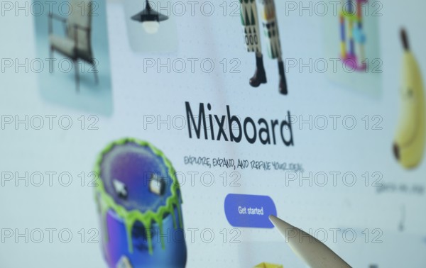 Dhaka, Bangladesh- 26 Oct 2025: A Laptop displaying the Google Mixboard