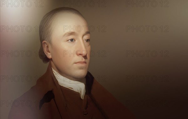 Portrait of James Hutton, 1726 – 1797, Scottish geologist, agriculturalist, chemical manufacturer, naturalist and physician, the Father of Modern Geology, digitally edited based on a painting by Henry Raeburn