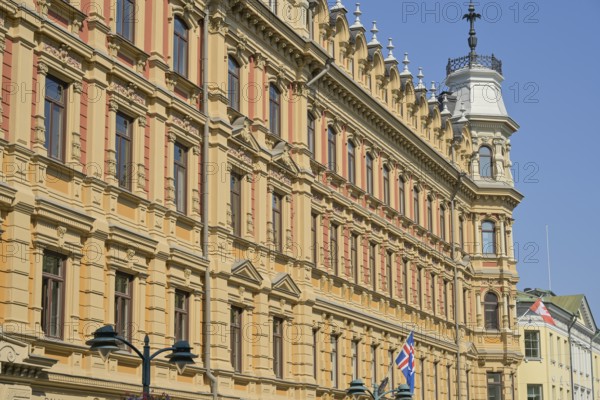 Old building, magnificent building, residential building, Pohjoisesplanadi/Fabianinkatu, Old Town, Helsinki, Finland
