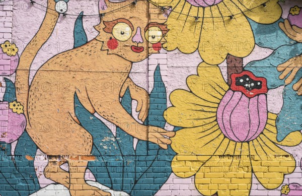 Street art, wall painting, Telliskivi Creative Campus, Kalamaja, Tallinn, Estonia