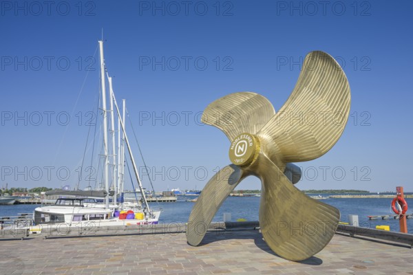 Propeller, propeller of the former Noblessner shipyard, Noblessner harbour district, Kalamaja, Tallinn, Estonia