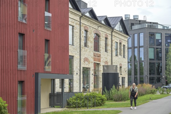 Residential buildings, Kalamaja district, Tallinn, Estonia