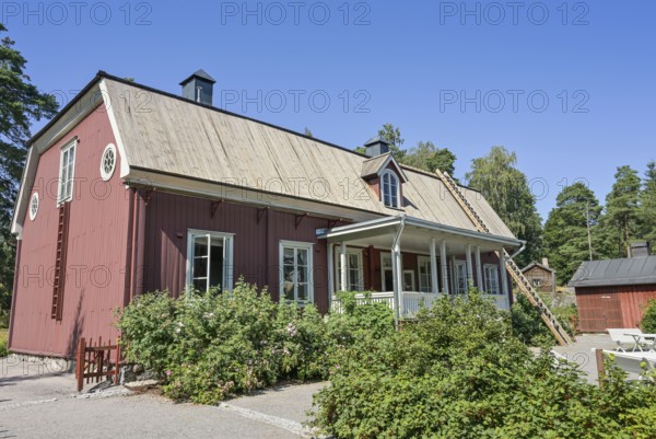 Iisalmi rectory, old wooden house, Seurasaari open-air museum, Seurasaaren ulkomuseo, Helsinki, Finland