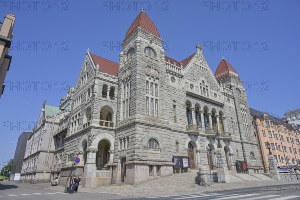 Finnish National Theatre, Suomen Kansallisteatteri, Old Town, Helsinki, Finland