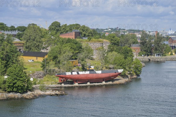 Museum submarine Vesikko, Suomenlinna island sea fortress, Helsinki, Finland