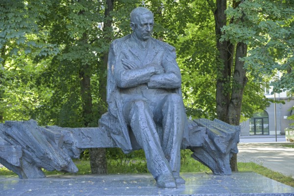 Anton Hansen Tammsaare monument, Tallinn, Estonia