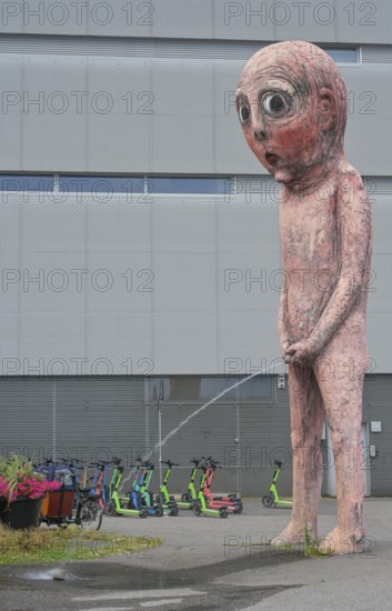 Sculpture by Tommi Toiya, Bad Bad Boy, Hietasaarenkuja, Helsinki, Finland