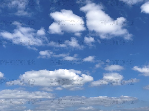 White clouds Altocumulus cumulus clouds under blue sky, international