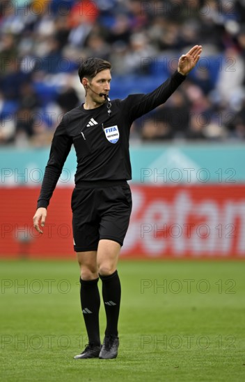 Referee Dr. Matthias Jöllenbeck Gesture PreZero Arena, Sinsheim, Baden-Württemberg, Germany