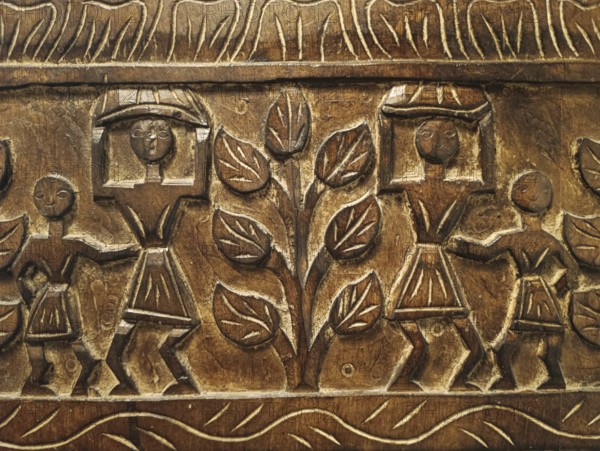 Wood carving by ancient Russian masters, Nizhny Novgorod, Russia