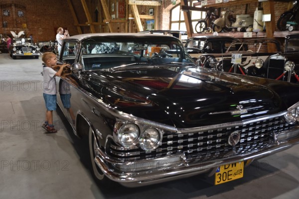 TOPACZ, POLAND - JUNE 25, 2017: Old card in the Automobile Museum in Topacz near Wroclaw