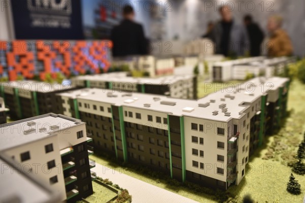 WROCLAW, POLAND - FEBRUARY 4, 2017: The fifth edition of Housing Fair New House New Flat. Miniature of houses