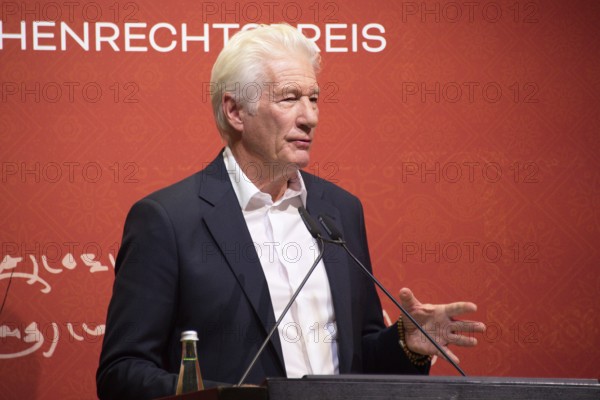 Richard Gere (International Chairman of the International Campaign for Tibet), at the presentation of the Snow Lion Human Rights Prize, Umweltforum Berlin, Berlin, 25.10.2025