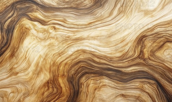 A piece of wood with a very distinct pattern, likely from a tree. The wood appears to be aged and has a natural, rustic feel to it. The pattern is irregular and has a sense of depth AI generated