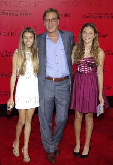 Aaron Sorkin at the Los Angeles premiere of 'The Hunger Games: Catching Fire' held at the Nokia Theatre L.A. Live in Los Angeles, USA on November 18, 2013, Los Angeles, CA, USA, Los Angeles, California, USA
